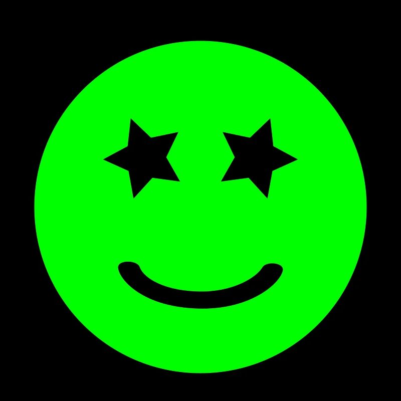 Smiley mit Sternenaugen | Vectorgraphic