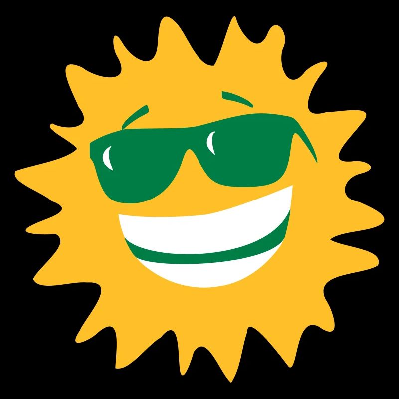 sun with glasses