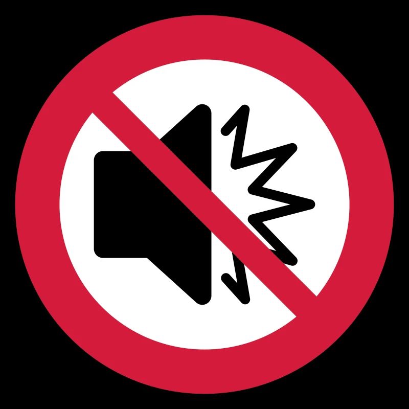 Pas de son - silencieux - muet - ne pas déranger - autisme