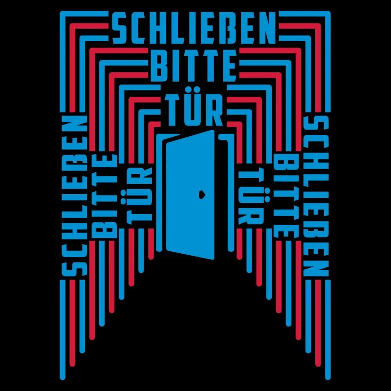 Tür schließen bitte | Farben änderbar