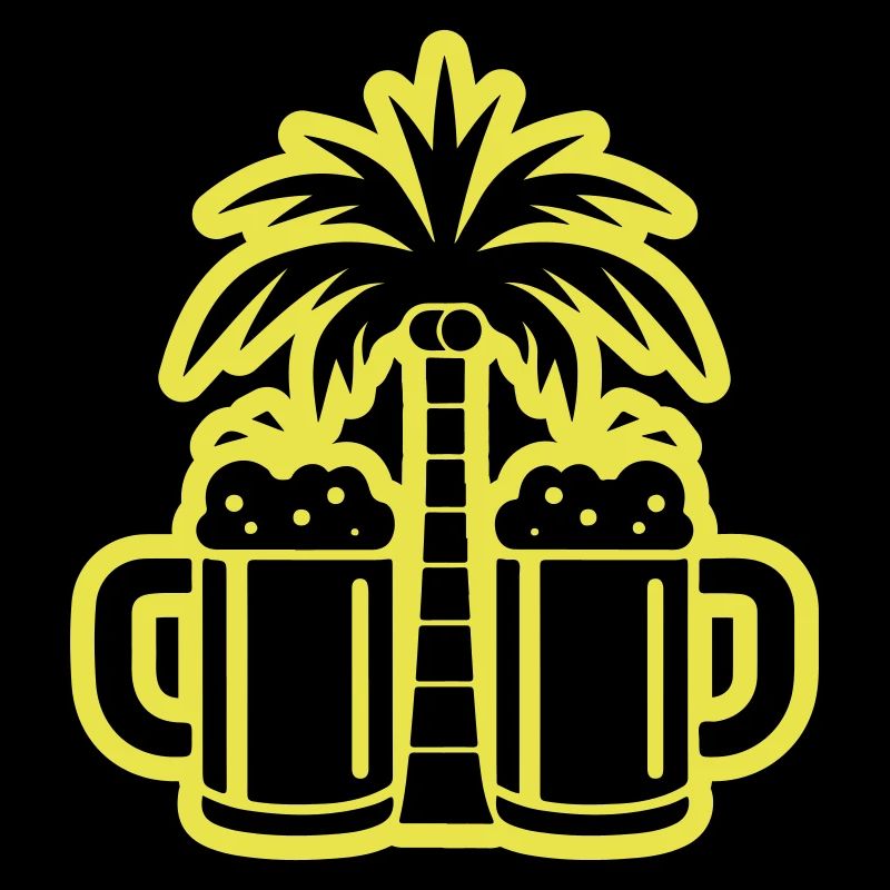Plage de palmiers à bière