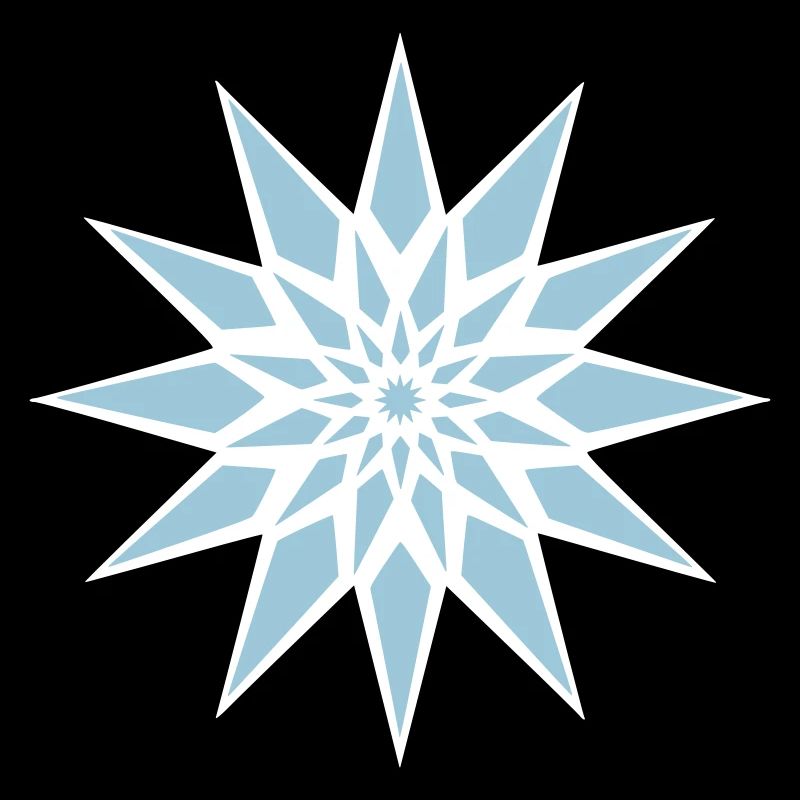 Cristal de glace étoilée