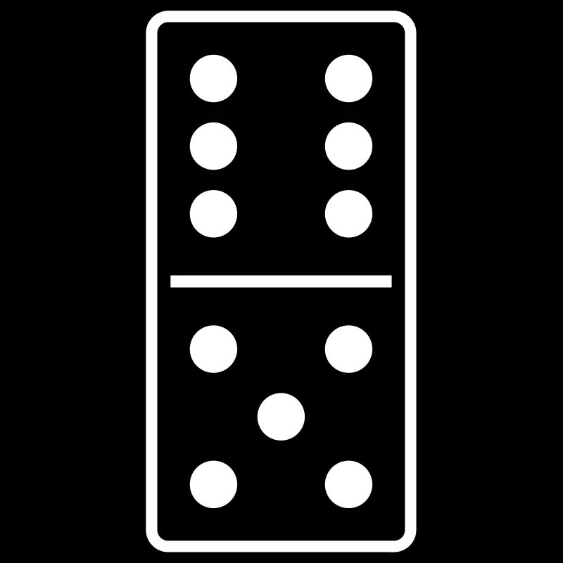 DOMINO STONE 6: 5 - VARIABLE COLOR - VECTOR DESIGN!
