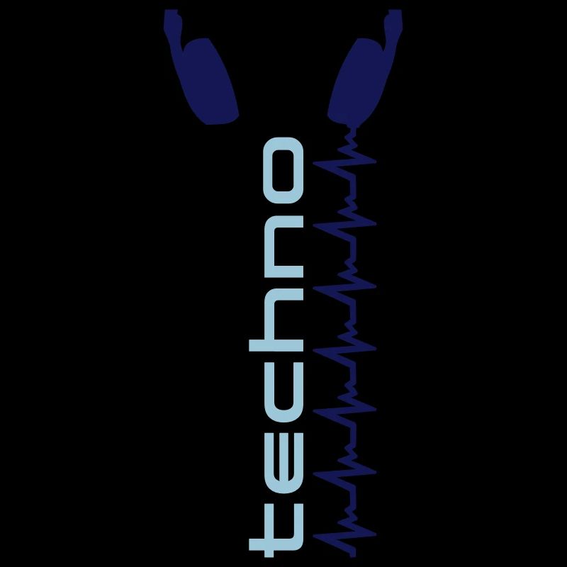 Techno Music Headphones Pulse Heartbeat Frequency