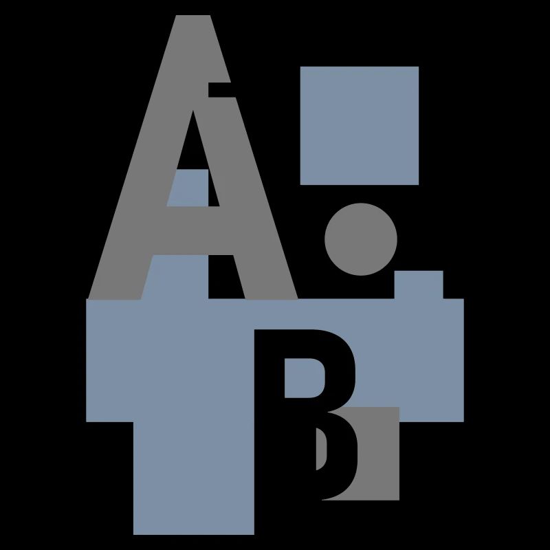 Design abstrait avec des lettres