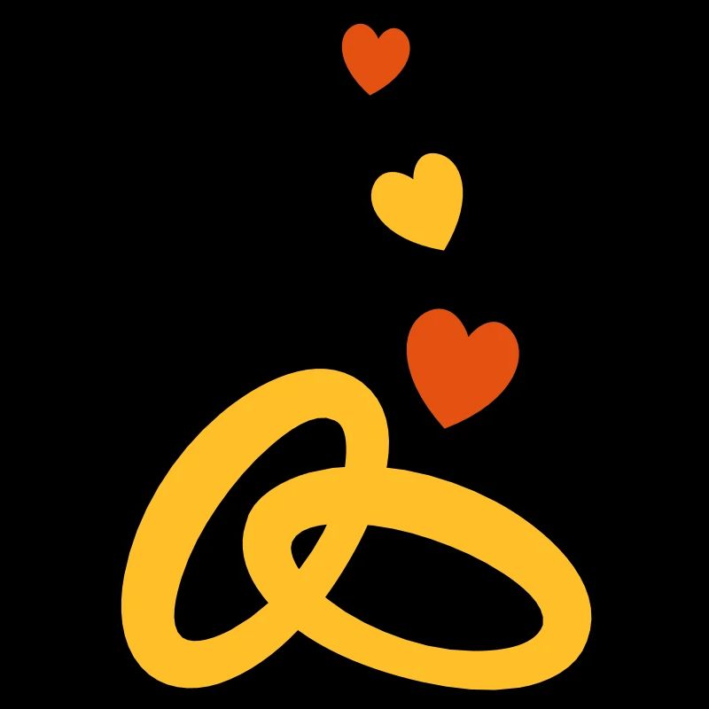 zwei Gold-Ringe mit der Ehe Hochzeit