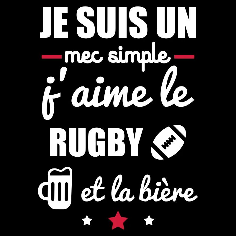 mec simple rugby bière,t-shirt rugby
