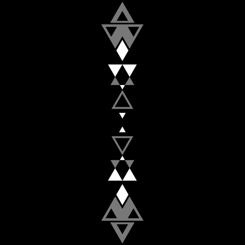 Triangles de tatouage tribal