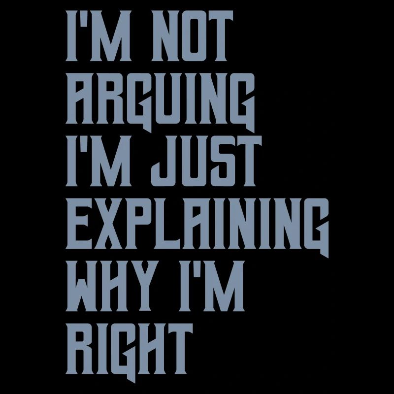 I m not arguing