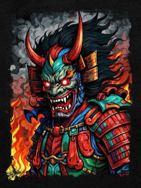 Devil Oni Maske
