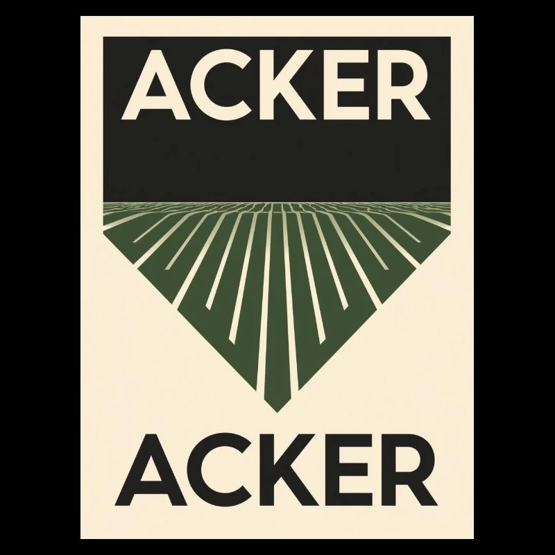 Acker minimalitisch 1930 Poster