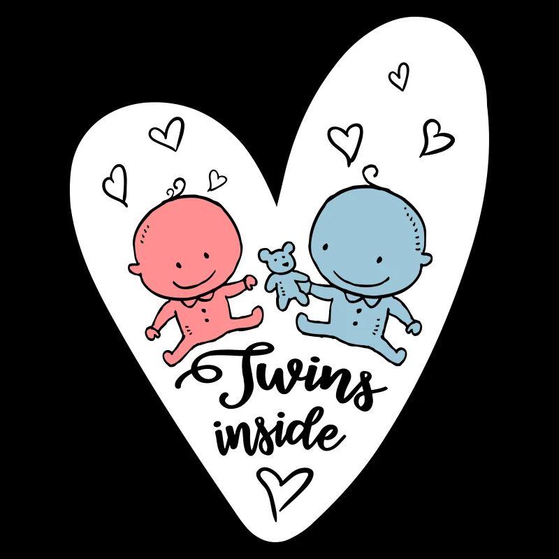 TWINS INSIDE BÉBÉ ENCEINTES JUMEAUX