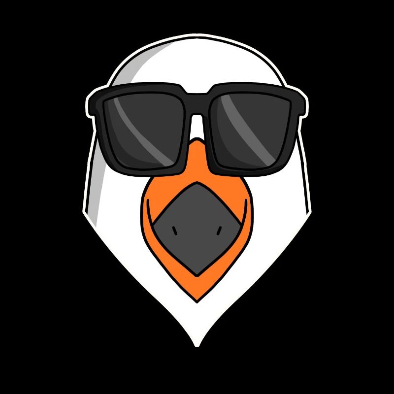 Coole Möwe mit Sonnenbrille
