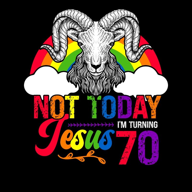 Nicht Heute Jesus Ich Werde 70 Regenbogenschaf