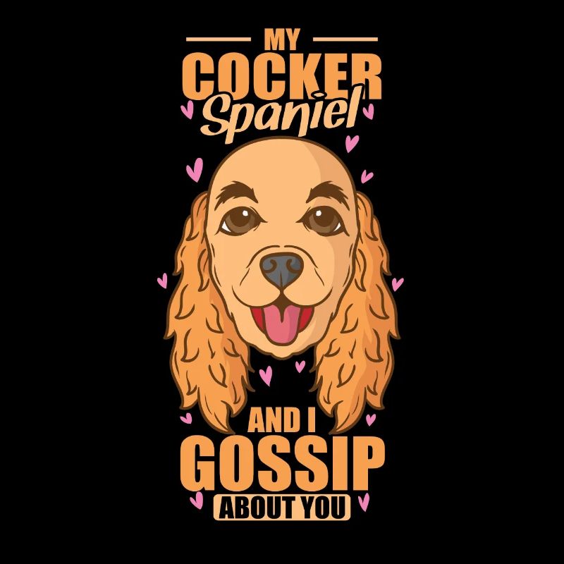 Mon Cocker Spaniel et moi bavardons à ton sujet