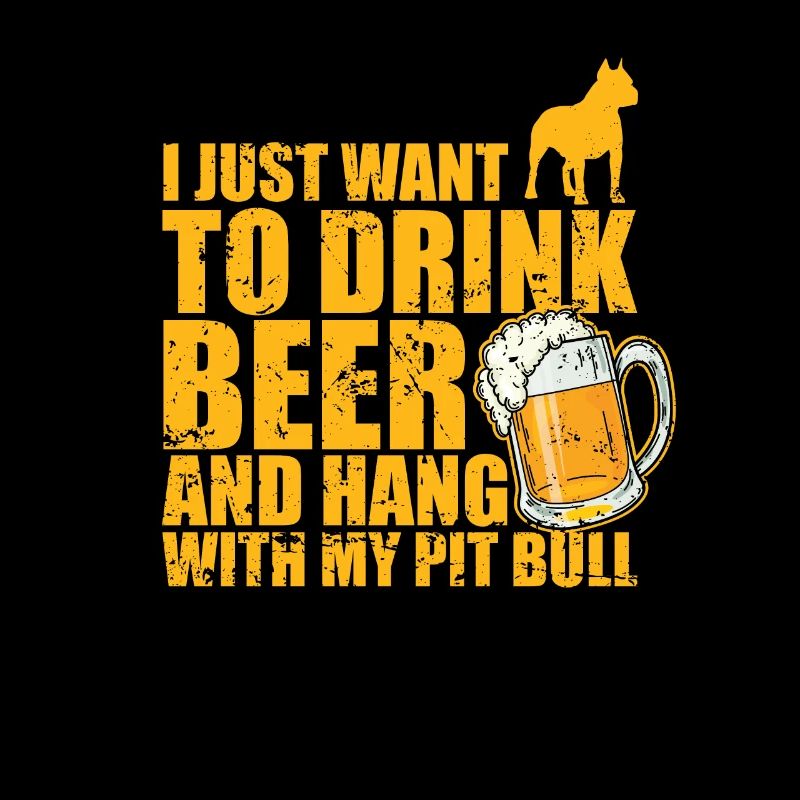 Il suffit de boire de la bière et de traîner avec mon pitbull