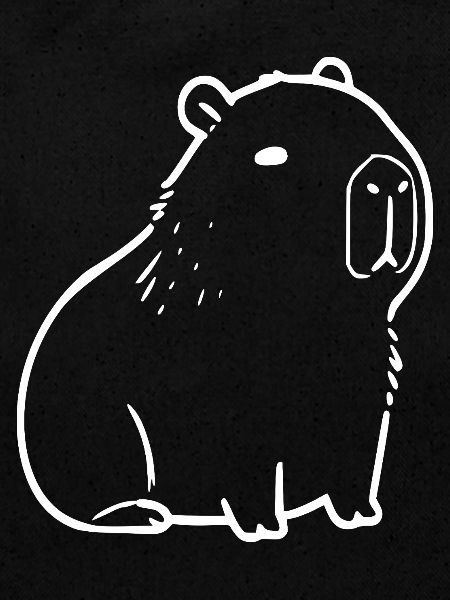 Capybara capybara blanc