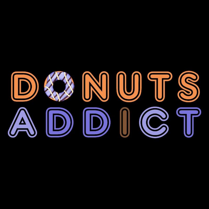 Donuts addict purple choco