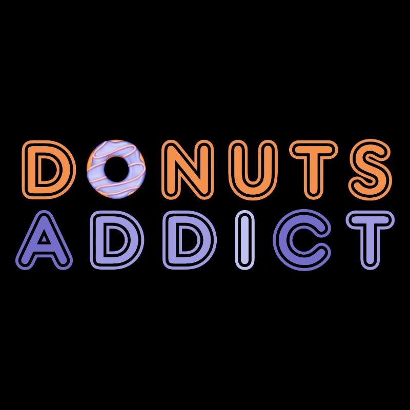 Donuts addict purple