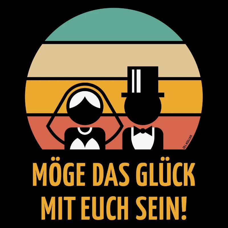 Glück Mit Euch (Brautpaar Köpfe / Sunset / 5C/V1)