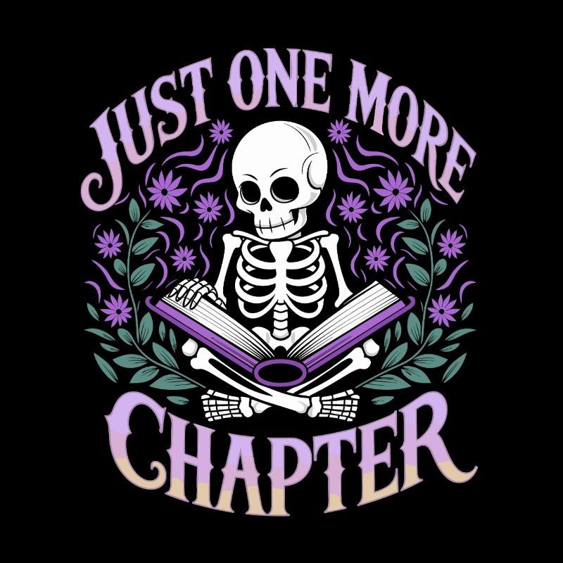 Juste un chapitre de plus – Reading Addiction Skeleton Design