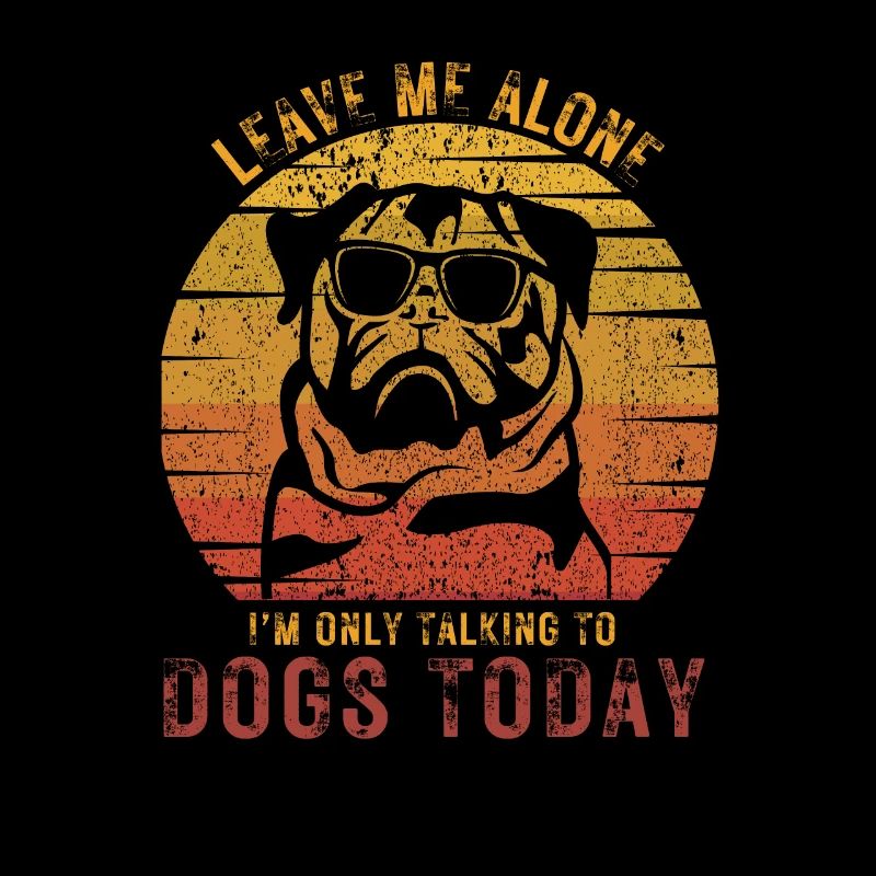 Cooler Mops mit Sonnenbrille - Leave me alone