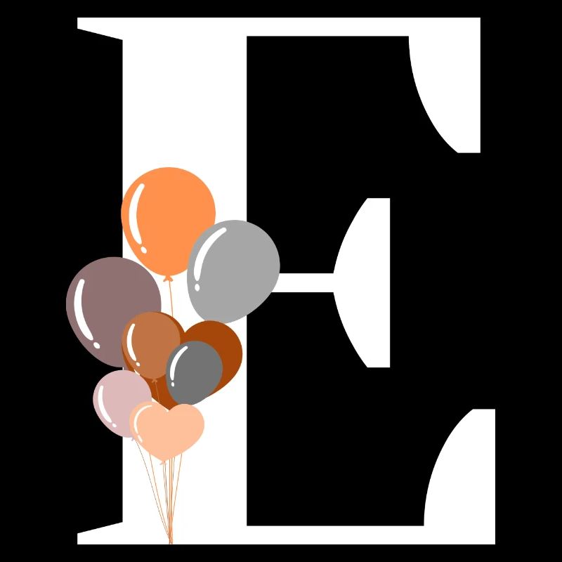 Buchstabe e Geburtstagsballon