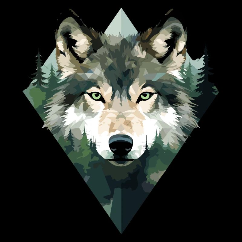 Wolf Forest Mountains Wolves Nature Animals