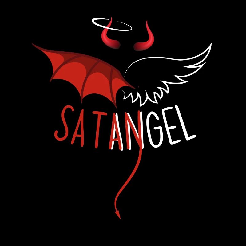 SatAngel - Satan und Engel - halb Teufel, halb Engel