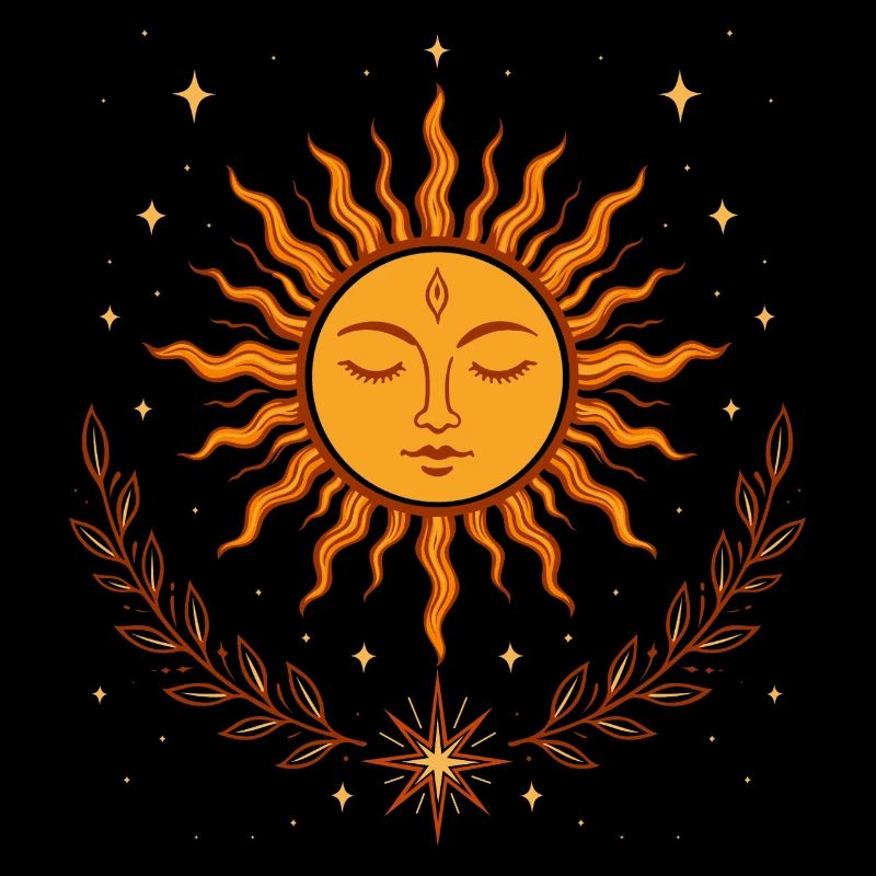 Soleil du solstice d’été – Symbole Bohème