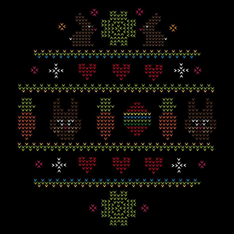 Easter motifs in knitting pattern style for Easter