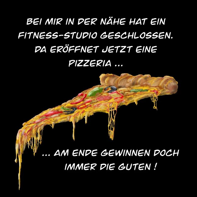 Fitness Studio oder Pizzeria - Pizza gewinnt immer