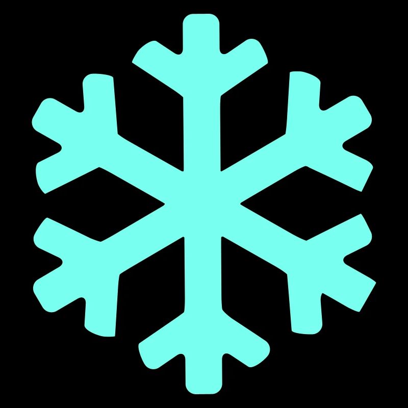 Eisblauer Schneekristall