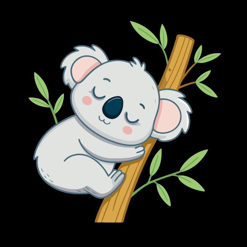 Schläferkoala auf einem Ast