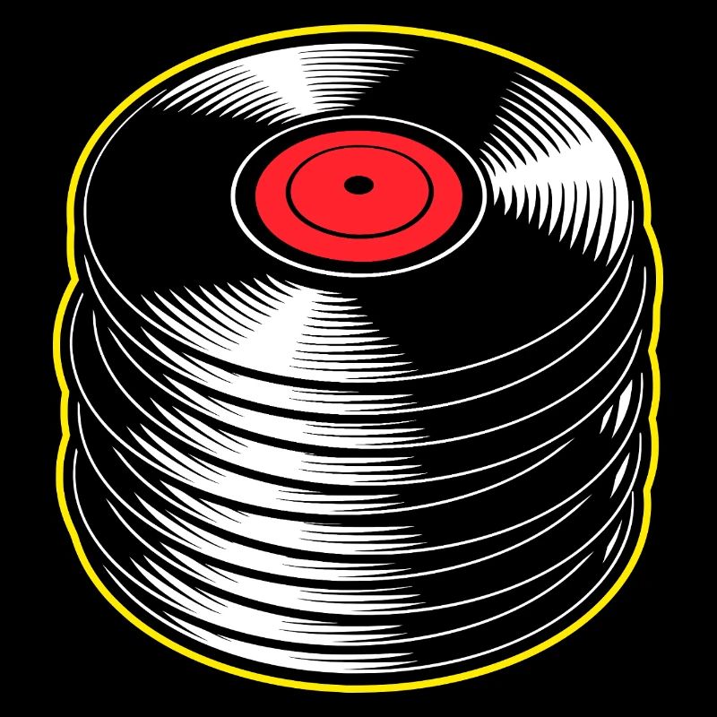 Stack d’albums vinyles