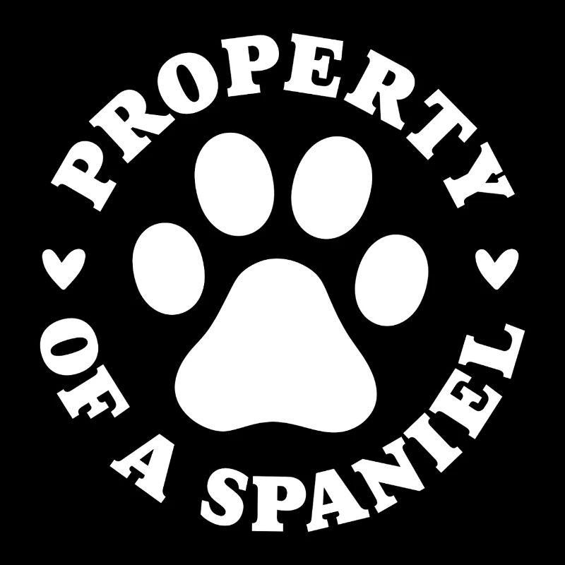 Eigentum eines Spaniels