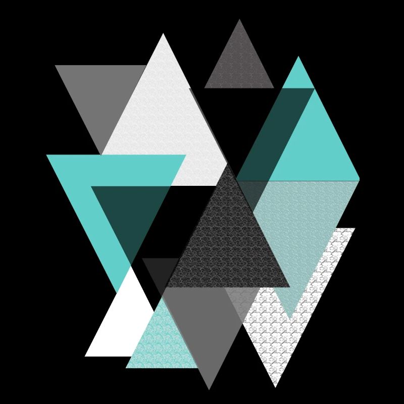 Triangles turquoise