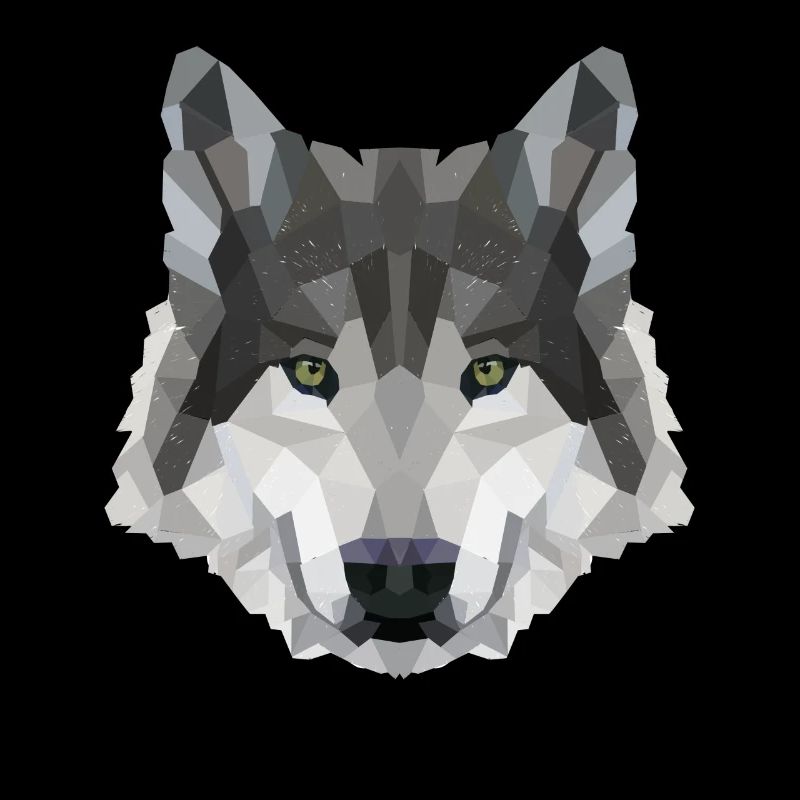 POLYGON WOLF WOLVES HUSKY PACK DOG PACK PACK