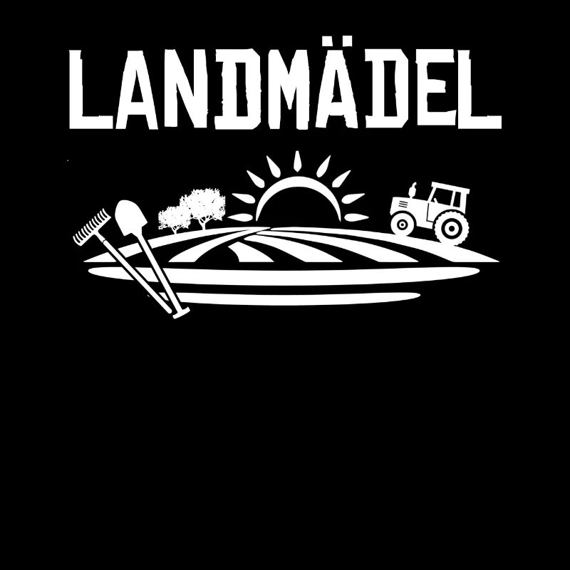 Landmädel Mädchen Traktor Geschenk Landwirt Bauer