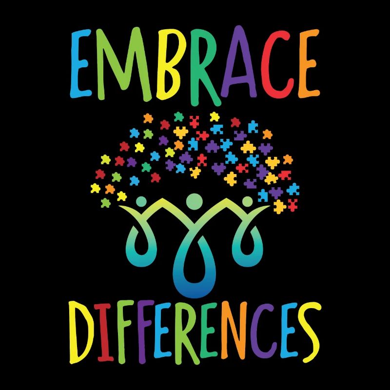 Embrace differences Autisme Handicap Compréhension