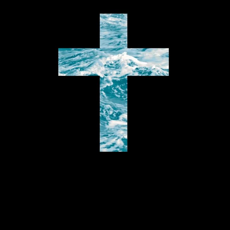 Croix chrétienne d’eau vive