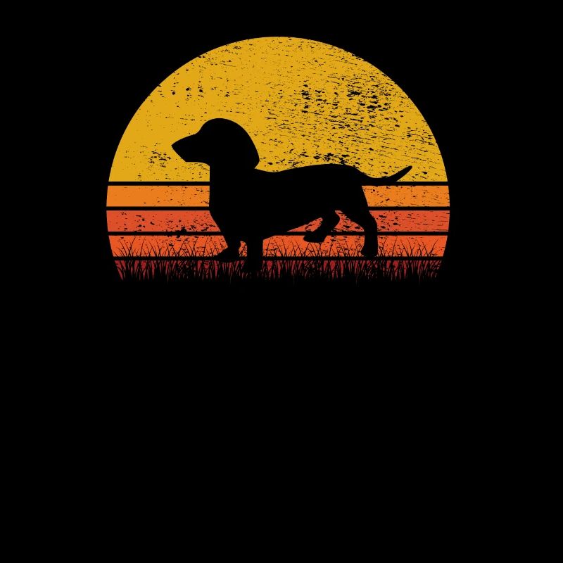 Teckel Rétro Chien Amant Chien Teckel Cadeau