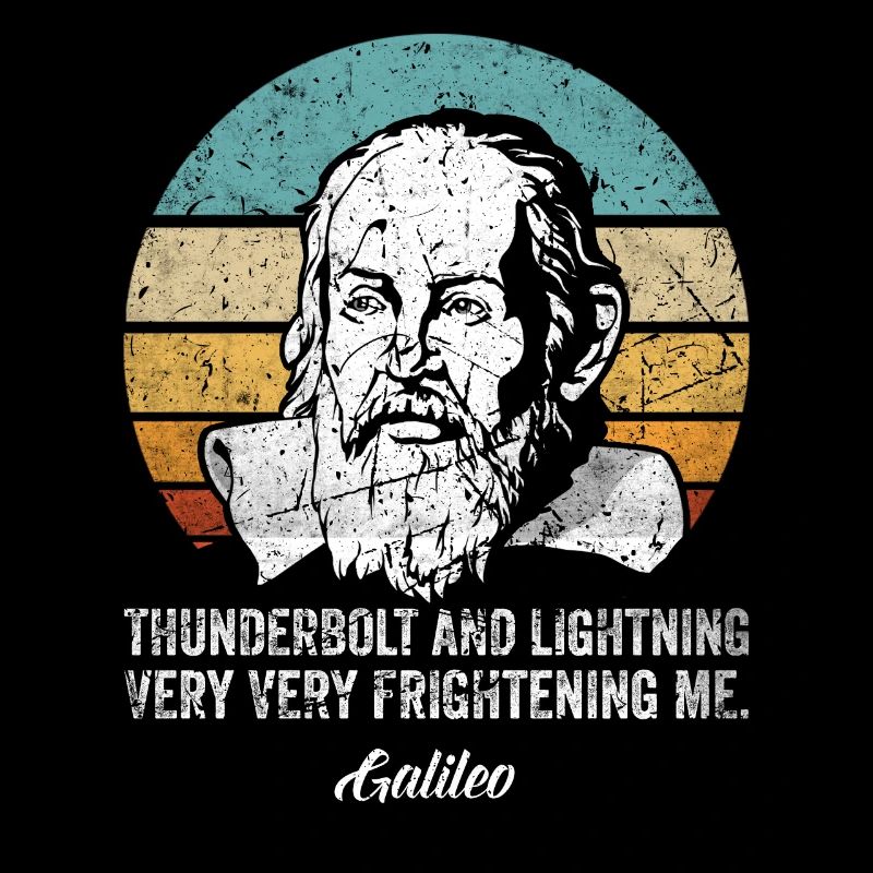 Thunderbolt lightning Galileo philosophe physique