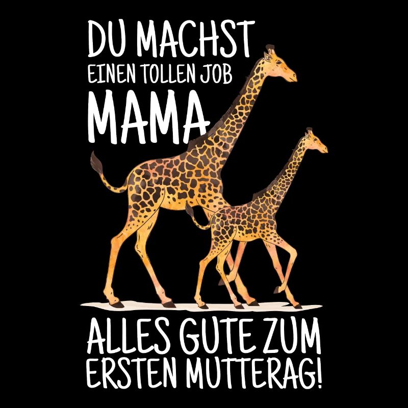 Muttertag Mutter Mummy Giraffe Spruch Geschenk