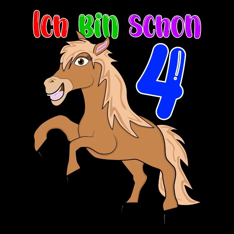 Ich bin schon 4 Pferd Geburtstag