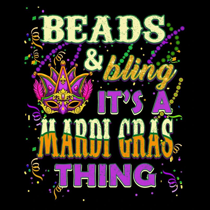 Perles et Bling C’est une chose de Mardi Gras