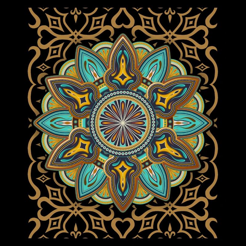 Mandala Design, Mandala 3D, Arabesque Vintage