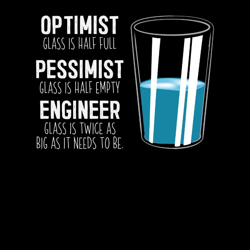 Funny Engineering Computer Civil Optimist Glass