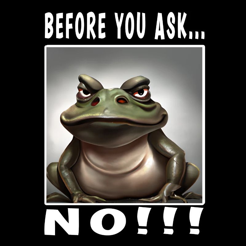 Before you ask no