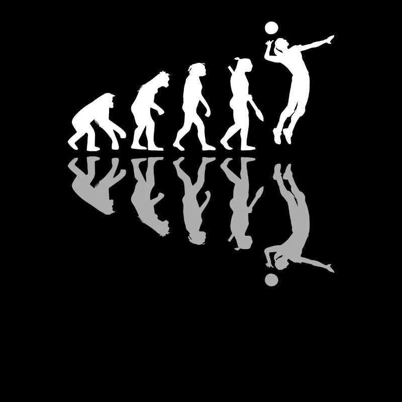 Human Evolution Volleyball Player Sport Lover